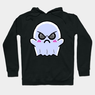 Angry Blue Ghost Hoodie